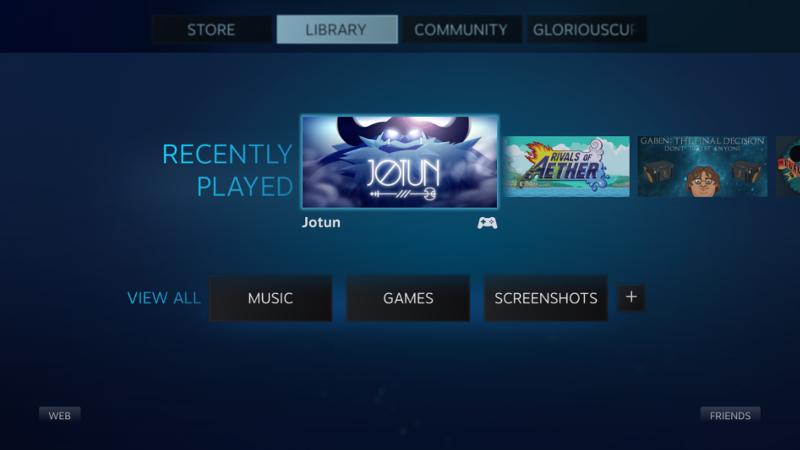 Illustration for article titled Steam's Big Picture Mode Is Now A Lot Nicer